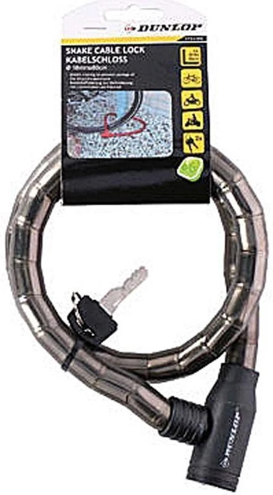 Dunlop anti-theft bicycle key lock (juodas)