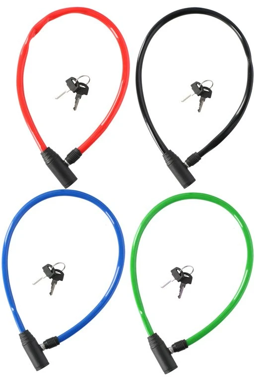 Dunlop - Cable, anti-theft bicycle lock (žalias)
