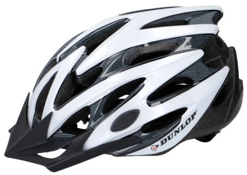 Dunlop MTB dviratininko šalmas, baltas juodas
