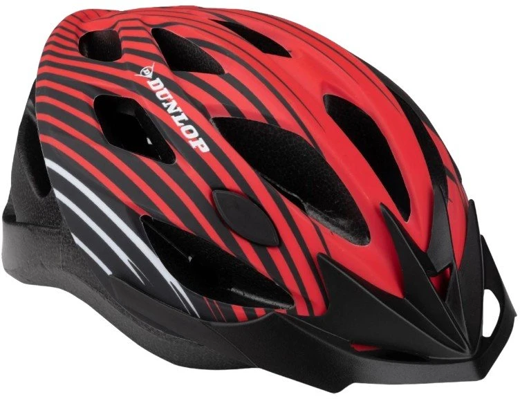 Dunlop MTB dviratininko šalmas M, 55–58 cm, raudonas-juodas