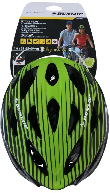 Dunlop MTB dviratininko šalmas M 55–58 cm, žaliai juodas