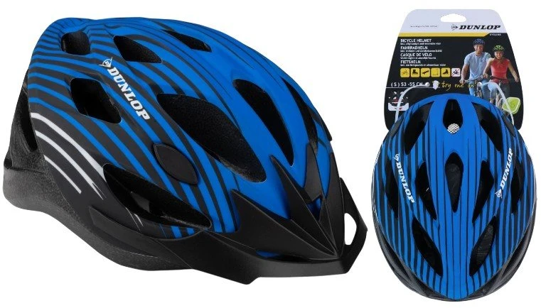 Dunlop MTB dviratininko šalmas M 55–58 cm, mėlynas–juodas