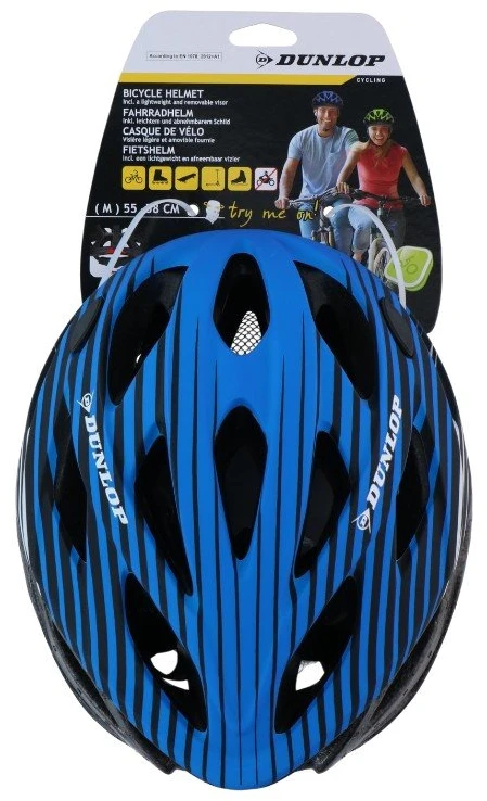 Dunlop MTB dviratininko šalmas M 55–58 cm, mėlynas–juodas