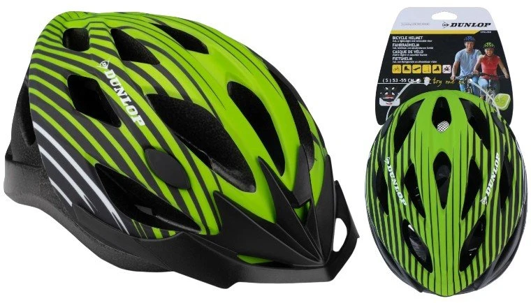 Dunlop MTB dviratininko šalmas M 55–58 cm, žaliai juodas