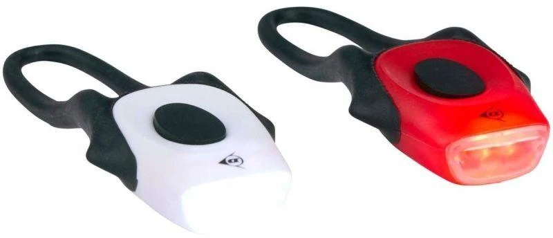 DUNLOP PRO SILICONE LED DVIRAČIO ŽIBINTŲ KOMPLEKTAS PRIEKINIS IR GALINIS