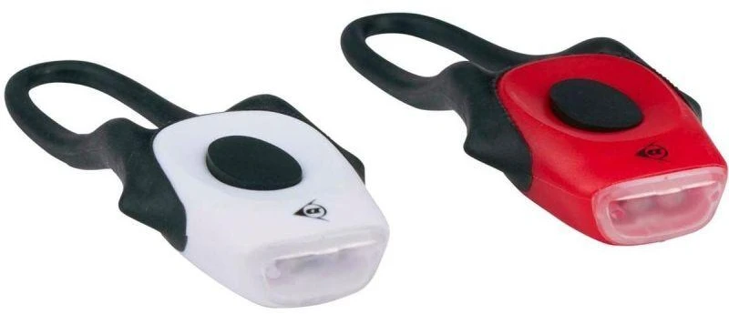DUNLOP PRO SILICONE LED DVIRAČIO ŽIBINTŲ KOMPLEKTAS PRIEKINIS IR GALINIS