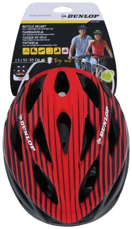 Reguliuojamas dviračio šalmas Dunlop raudonas