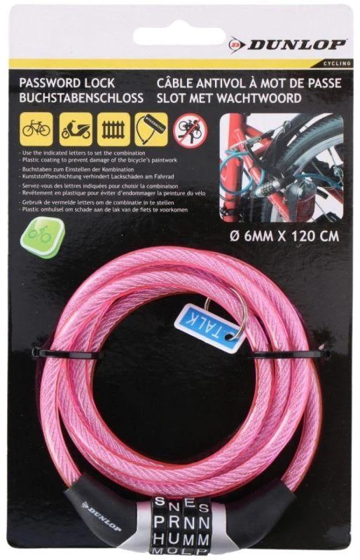 dunlop spiralinis dviratdd raktuv5 spyna, 120 cm, ro7cinin07