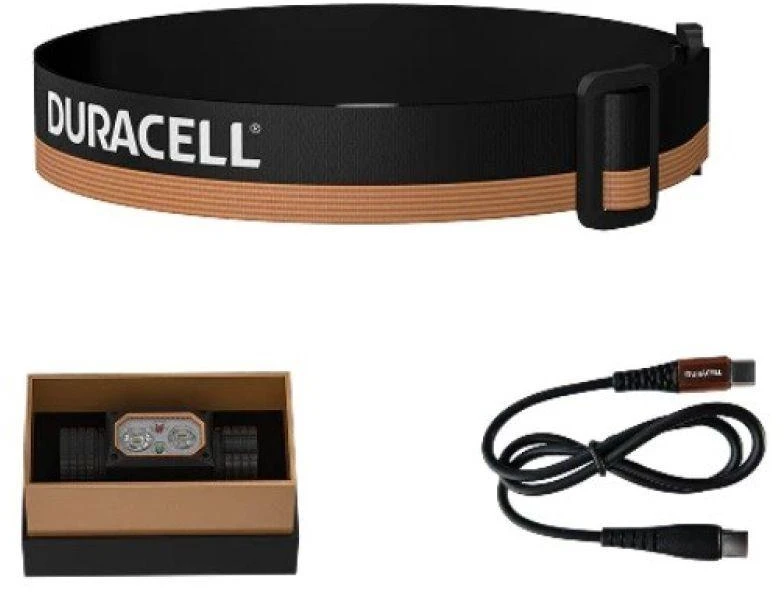Duracell DH2000R Gift Box Headlamp juodas, oranžinis