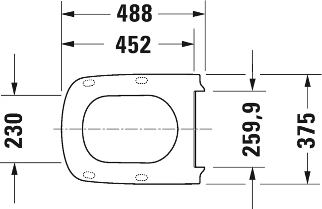 Duravit poda sēdriņķis ar vāku DuraStyle, pagarināts, QR/SC, balts