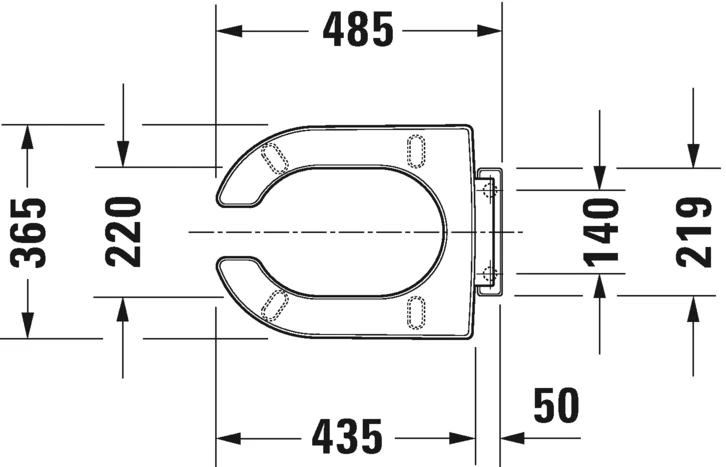 DURAVIT Starck 3, sėdynės žiedas baltas