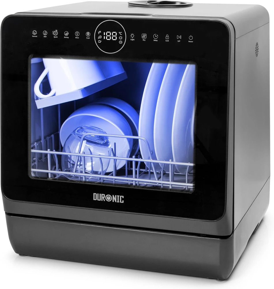 Duronic kompaktiška stalinė indaplovė 950 W, 5 l/ciklui, juoda, DW5 BK