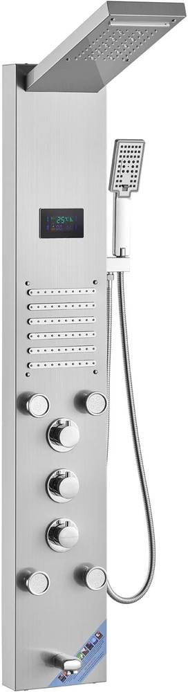 VEVOR Dušo panelė su 6 funkcijomis ir LED