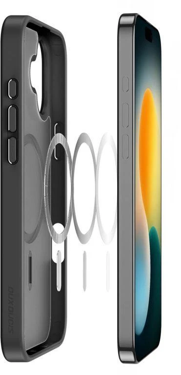 Dux Ducis Yind „iPhone 17“ dėklas, suderinamas su „MagSafe“ – juodas