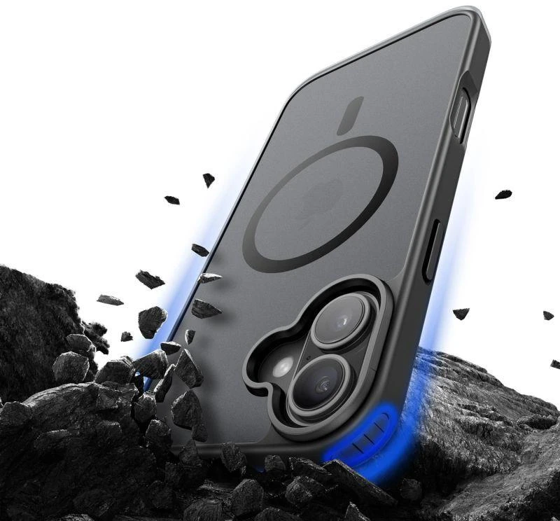 Dux Ducis Yind „iPhone 17“ dėklas, suderinamas su „MagSafe“ – juodas