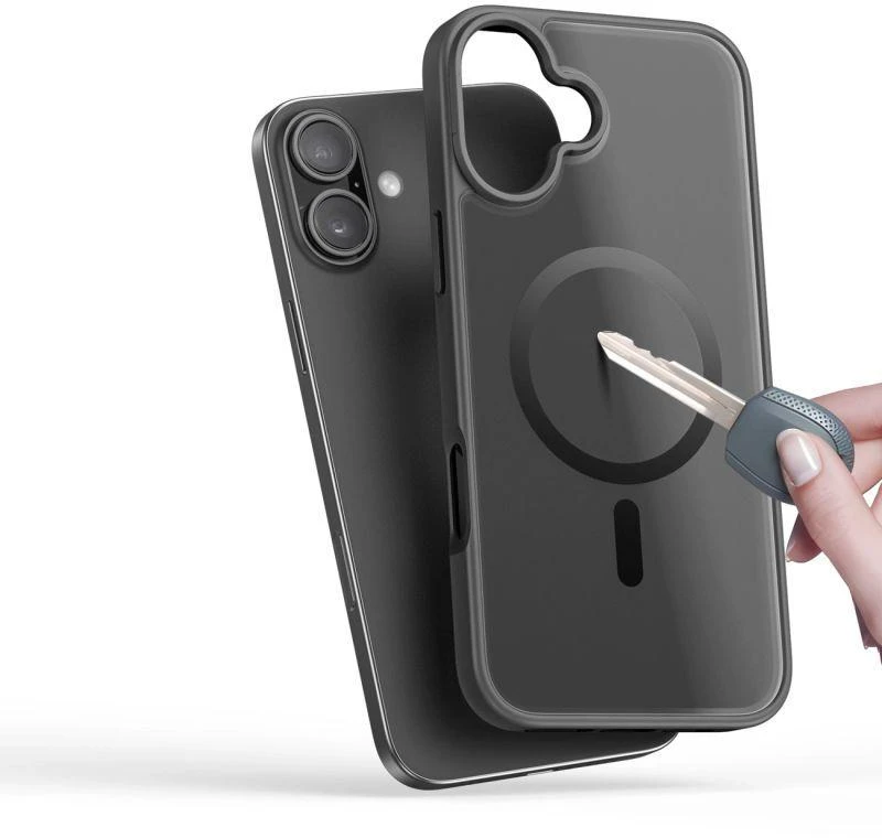 Dux Ducis Yind „iPhone 17“ dėklas, suderinamas su „MagSafe“ – juodas