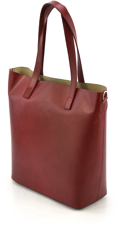 Duża pakowna torebka na ramię skórzana Shopperbag