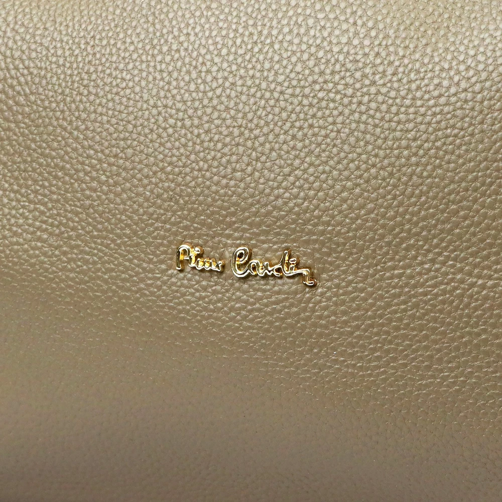 Duża Skórzana damska shopperbag torebka na ramię su laikikliu Pierre Cardin