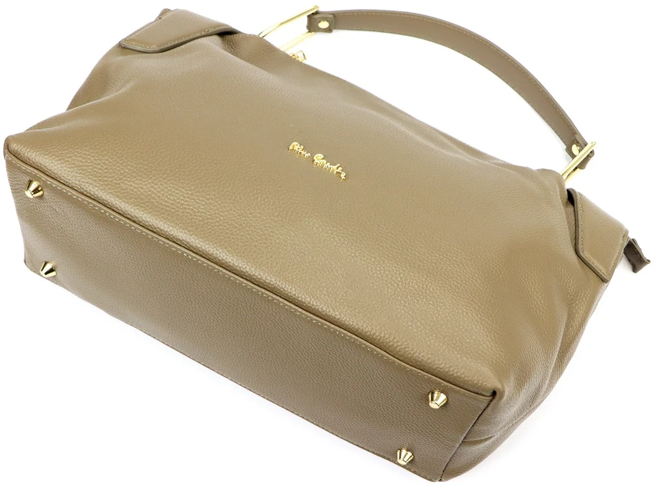 Duża Skórzana damska shopperbag torebka na ramię su laikikliu Pierre Cardin
