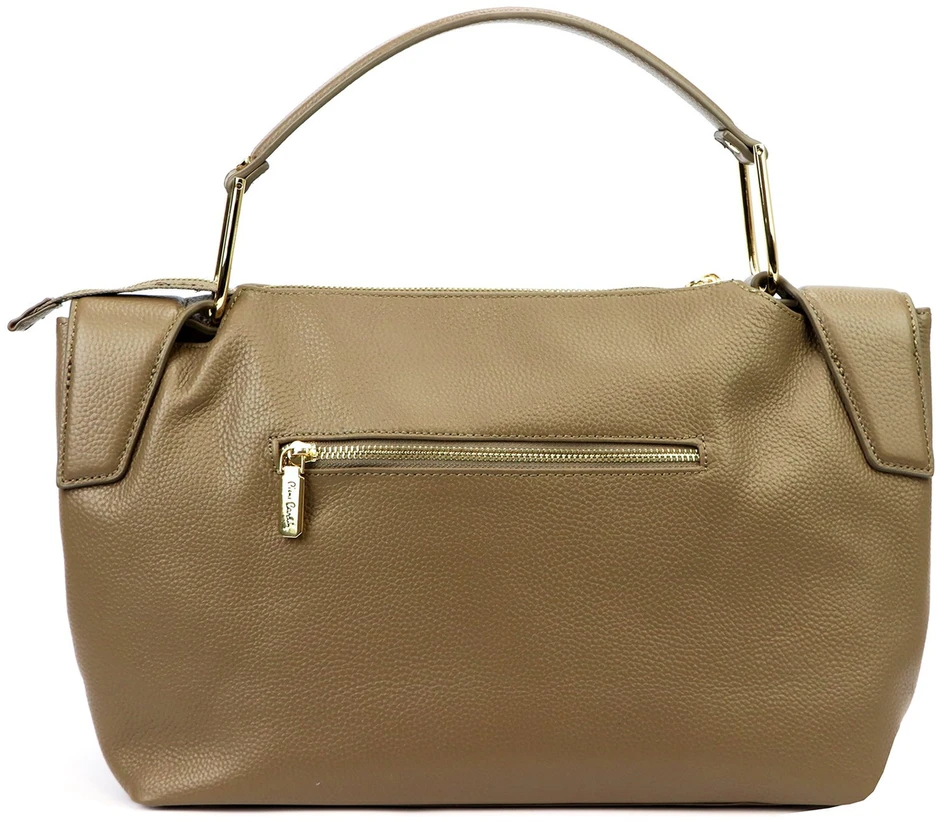 Duża Skórzana damska shopperbag torebka na ramię su laikikliu Pierre Cardin
