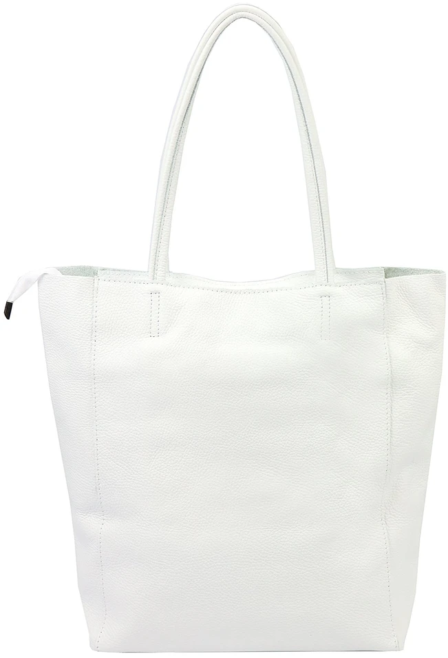 Duża skórzana torebka shopper Luka 26-084 Dollaro mieszcząca A4