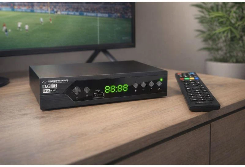Esperanza EV107R TV set-top box Cable Juodas