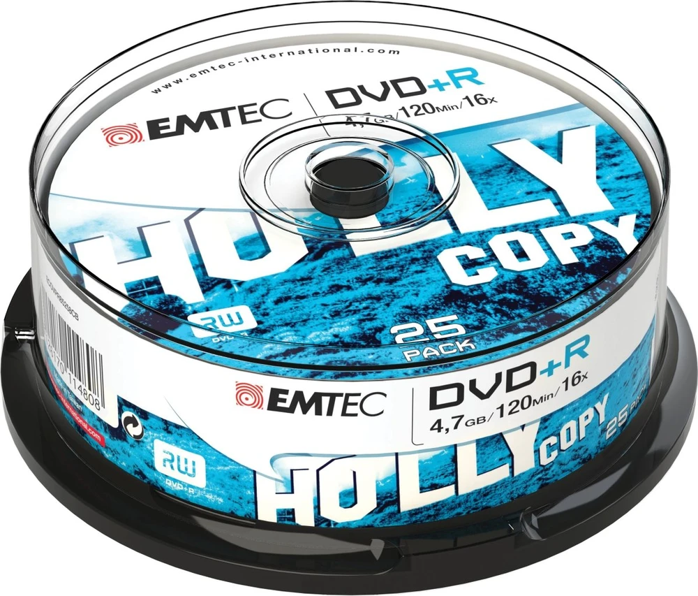 DVD+R diskai Emtec Holly Copy, 25 vnt., 4,7 GB