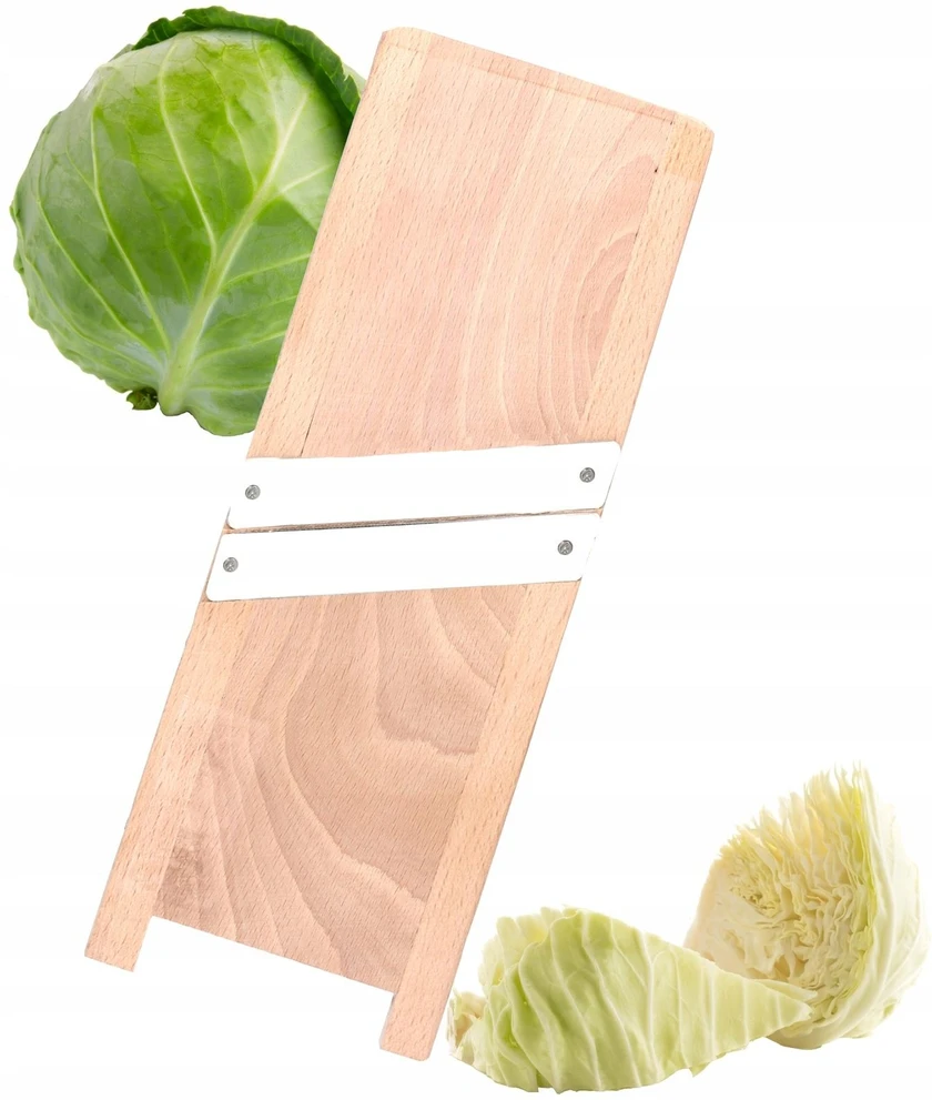 Lumarko Kopūstų pjaustyklė,medinė,2peiliai