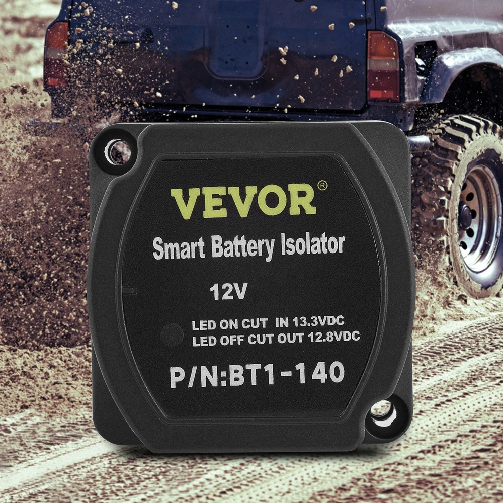 VEVOR Automatinis dvigubas akumuliatoriaus izoliatorius 140A