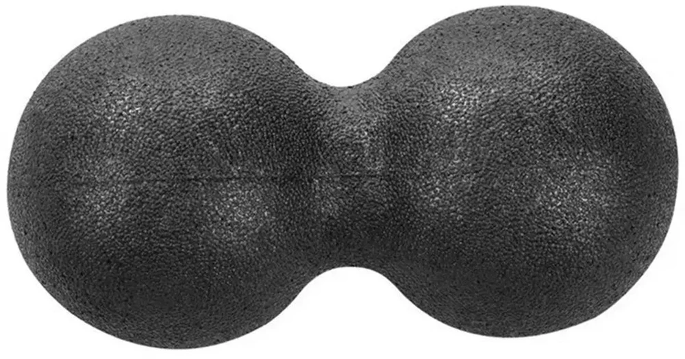 Ft31E Masažo kamuoliukas, dvigubas, silikoninis, 12x6 cm