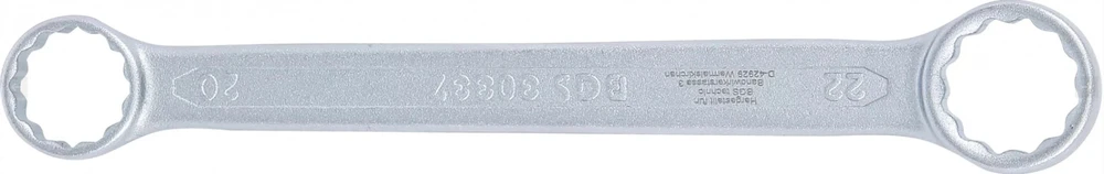 DVIGUBAS ŽIEDINIS RAKTAS | ITIN PLOKŠČIAS | 20 × 22 MM (30337)