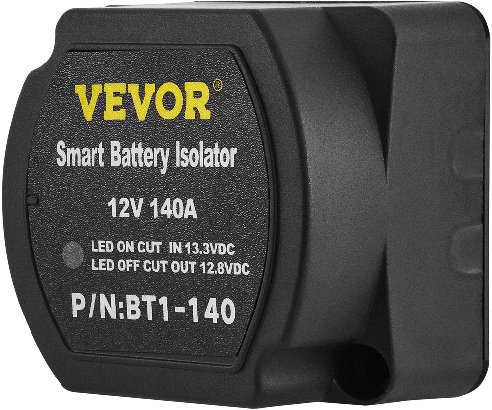 VEVOR Automatinis dviejų akumuliatorių izoliatorius 12V