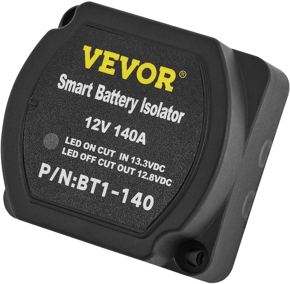 VEVOR Automatinis dviejų akumuliatorių izoliatorius 12V