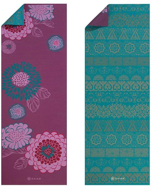 Gaiam Dvipusė jogos kilimėlis "KIKU" 6 MM 61548