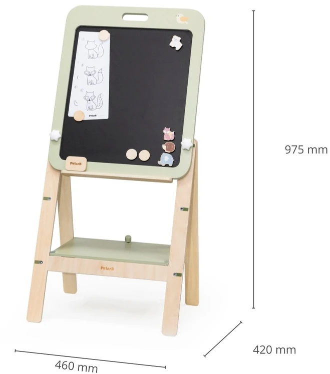 VIGA 44258 PolarB auganti magnetinė kreidos lenta