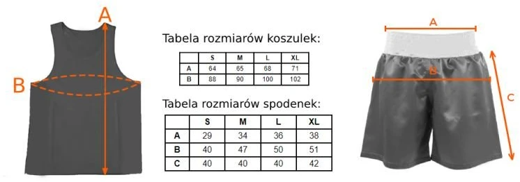 Dvipusis bokso aprangos komplektas BOXFIT, mėlynas ir raudonas