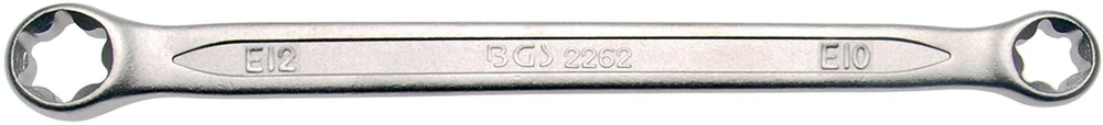 BGS dvipusis E profilio žiedinis raktas E10 x E12 2261
