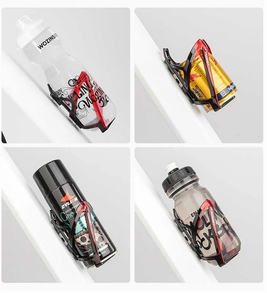 Wozinsky WUR-01BR Bike Bottle Holder Basket - Juodas and Raudona