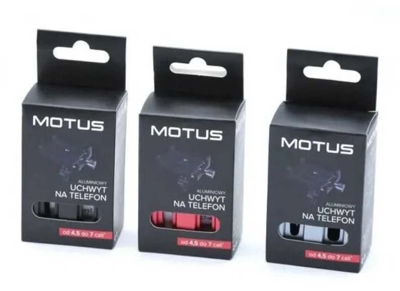 Universal phone holder Motus MOTHAN02R Raudona