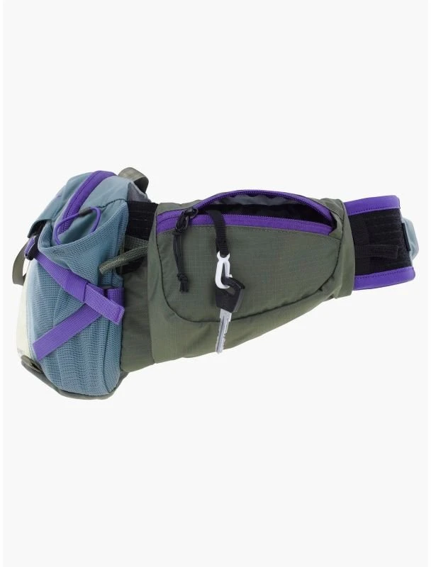 Dviračio juosmens rankinė EVOC Hip Pack Pro 3, 3 l, plieno/violetinė/tamsiai alyvuogių