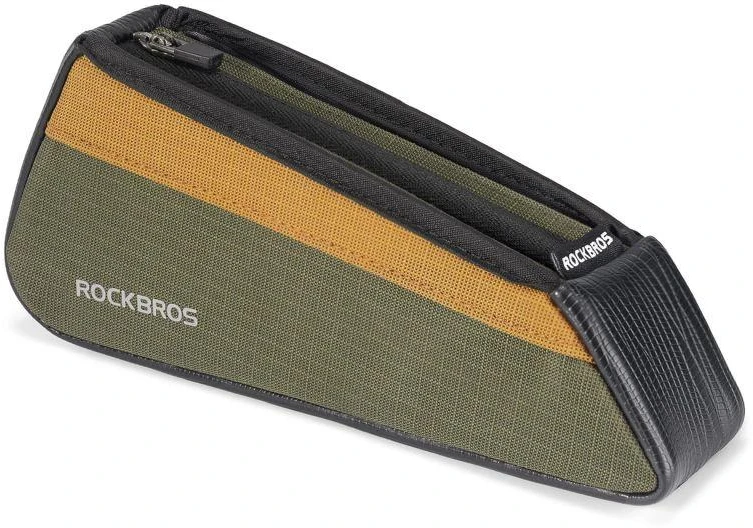 Rockbros 088 Top Tube Bike Bag 0.25L - Žalias and Oranžinis