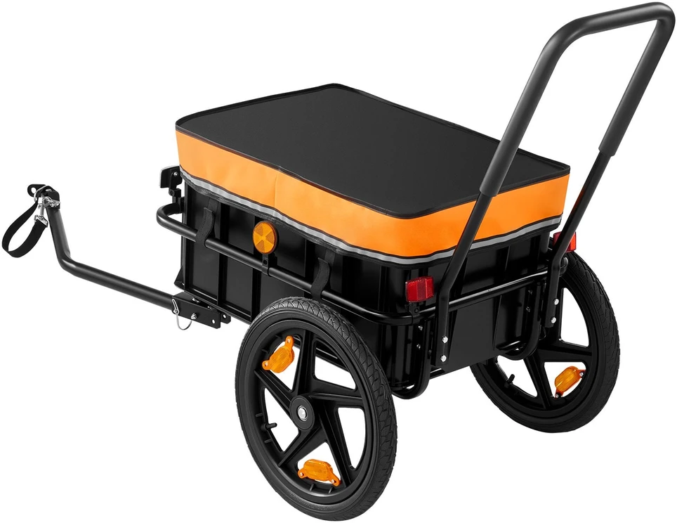 Dviračio krovinių priekaba-vežimėlis VEVOR CT1022, 45 kg keliamoji galia