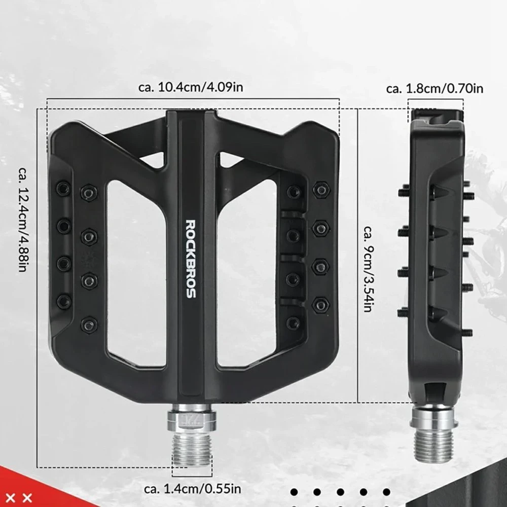 Rockbros RK01 Nylon Bicycle Pedals - Juodas