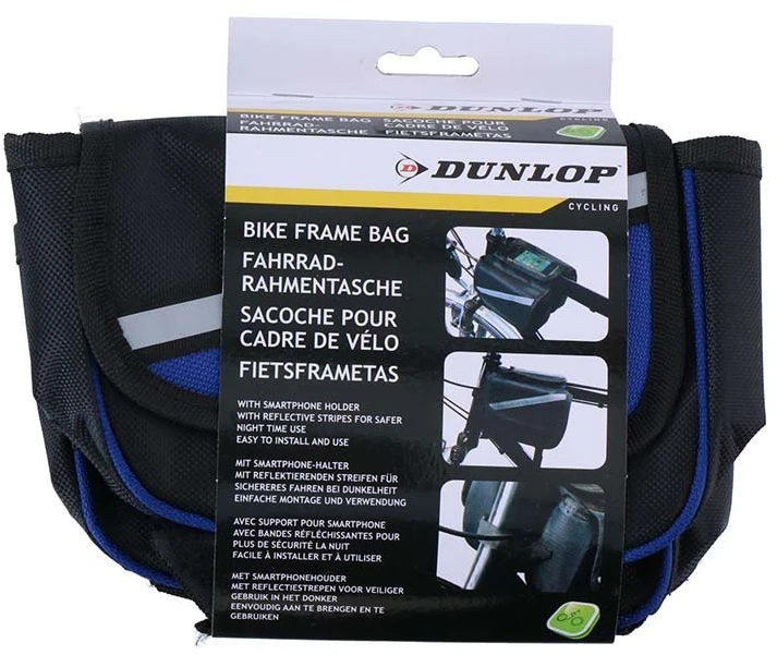 Dunlop - Bike bag / pannier for frame (Juodas/Mėlyna)