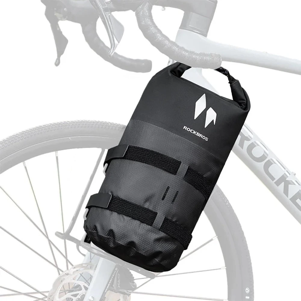 Rockbros AS-156 7l Fork Bag Atsparus vandeniui Pannier - Juodas