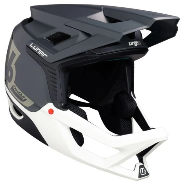 Dviračio šalmas enduro URGE Lunar, 56–58 cm, pilkai baltas