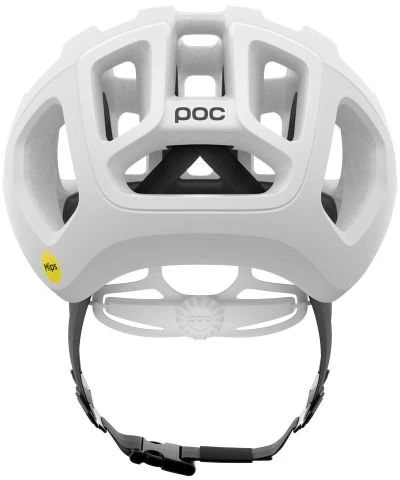 Dviračio šalmas POC Ventral Air MIPS Integra su platesne vidine forma, baltas