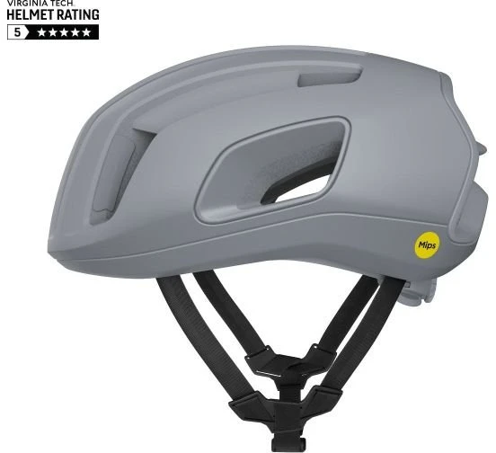 Dviračio šalmas su aerodinaminiu sparnu POC Cytal Mips Air Node, pilkas