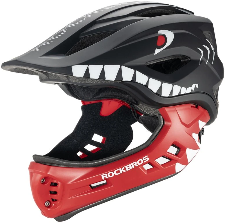 Dviračio šalmas su nuimamu smakru Rockbros TT-32005 – saugumui ir patogumui vaikams.