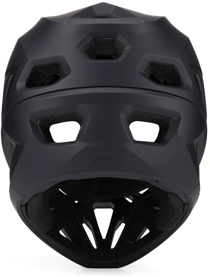 Dviratininko šalmas fullface Wozinsky su odpinanym daszkiem 57-59 cm - juoda